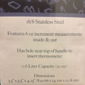 Stainless Steel Measuring Cup